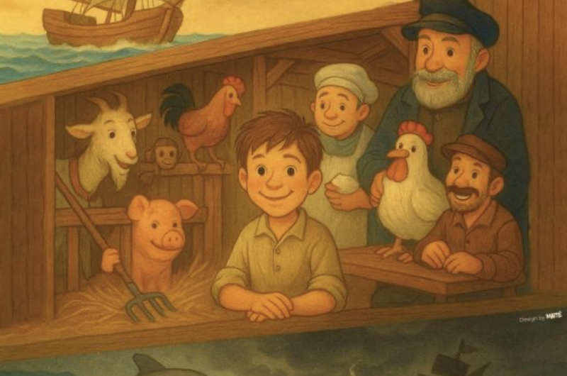 ‘WAW! Wout wordt stalknecht op een boot!’